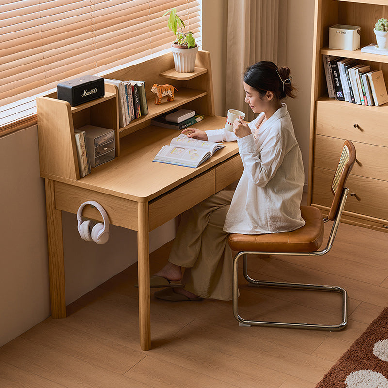 Fergus 80cm/100cm/120cm Single Study/Office Desk/Table Set With Drawer/Bookcase/Chair For Study Room