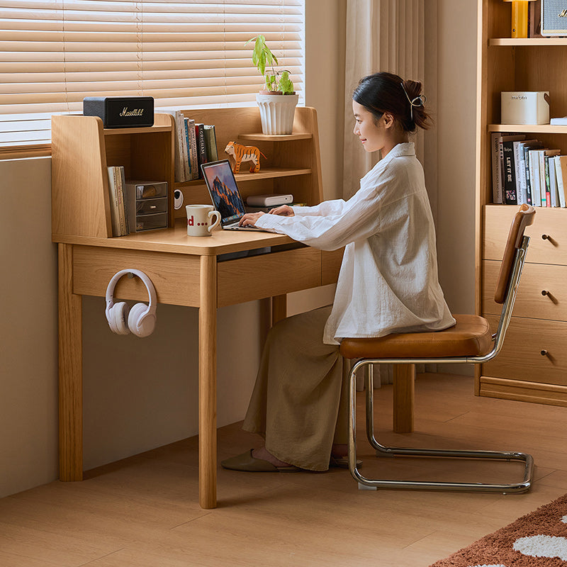 Fergus 80cm/100cm/120cm Single Study/Office Desk/Table Set With Drawer/Bookcase/Chair For Study Room