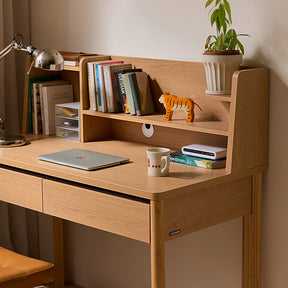 Fergus 80cm/100cm/120cm Single Study/Office Desk/Table Set With Drawer/Bookcase/Chair For Study Room