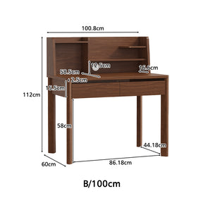 Fergus 80cm/100cm/120cm Single Study/Office Desk/Table Set With Drawer/Bookcase/Chair For Study Room