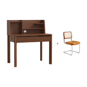 Fergus 80cm/100cm/120cm Single Study/Office Desk/Table Set With Drawer/Bookcase/Chair For Study Room