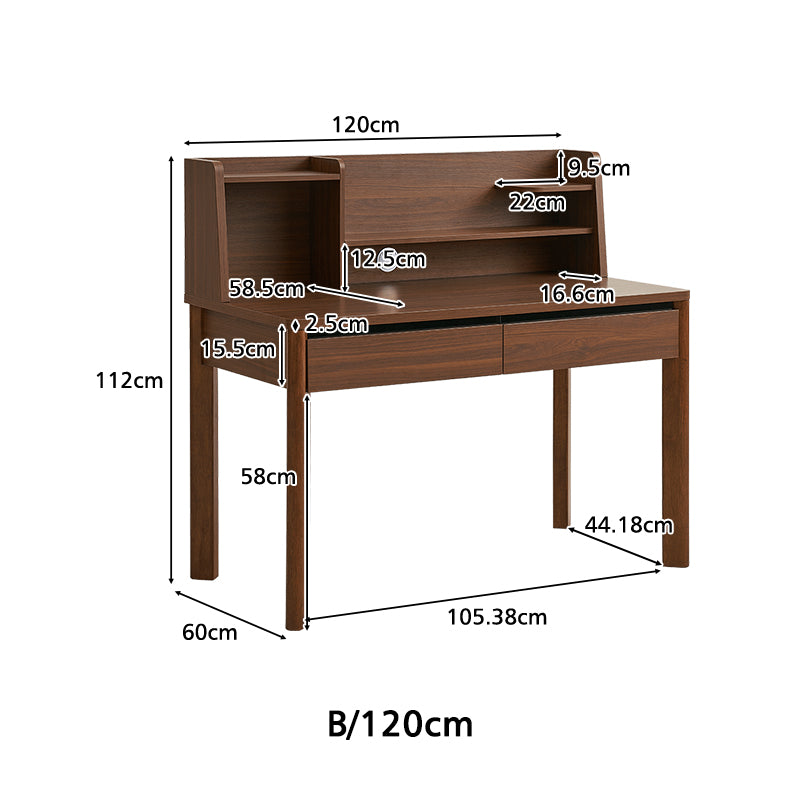 Fergus 80cm/100cm/120cm Single Study/Office Desk/Table Set With Drawer/Bookcase/Chair For Study Room