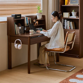 Fergus 80cm/100cm/120cm Single Study/Office Desk/Table Set With Drawer/Bookcase/Chair For Study Room