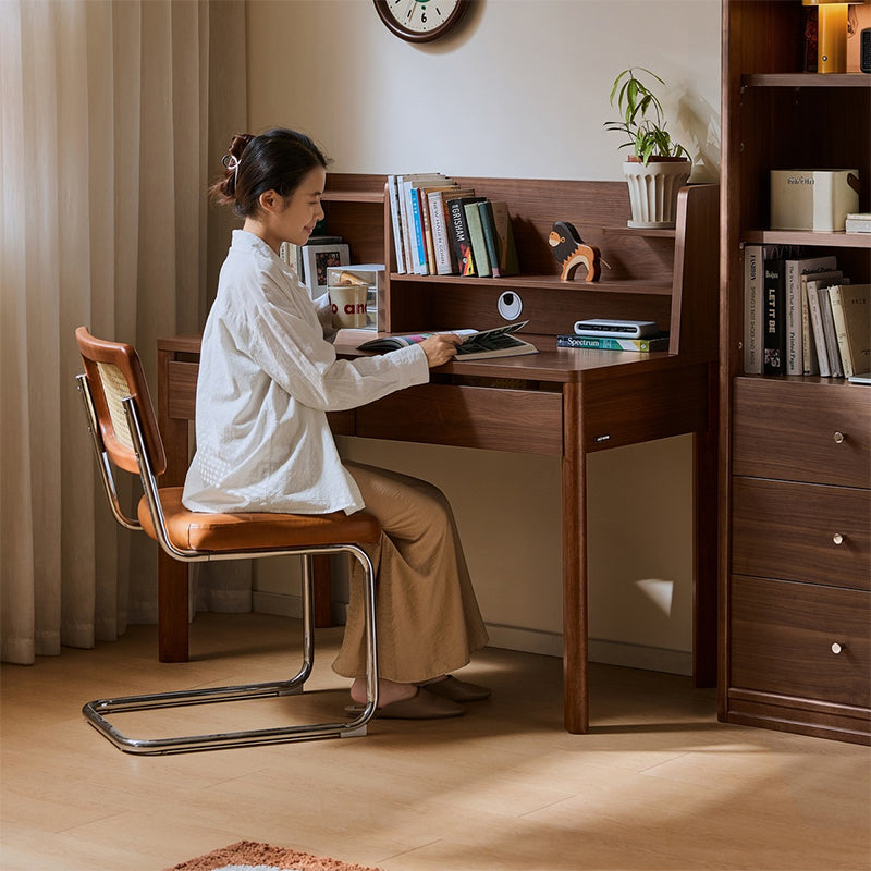 Fergus 80cm/100cm/120cm Single Study/Office Desk/Table Set With Drawer/Bookcase/Chair For Study Room