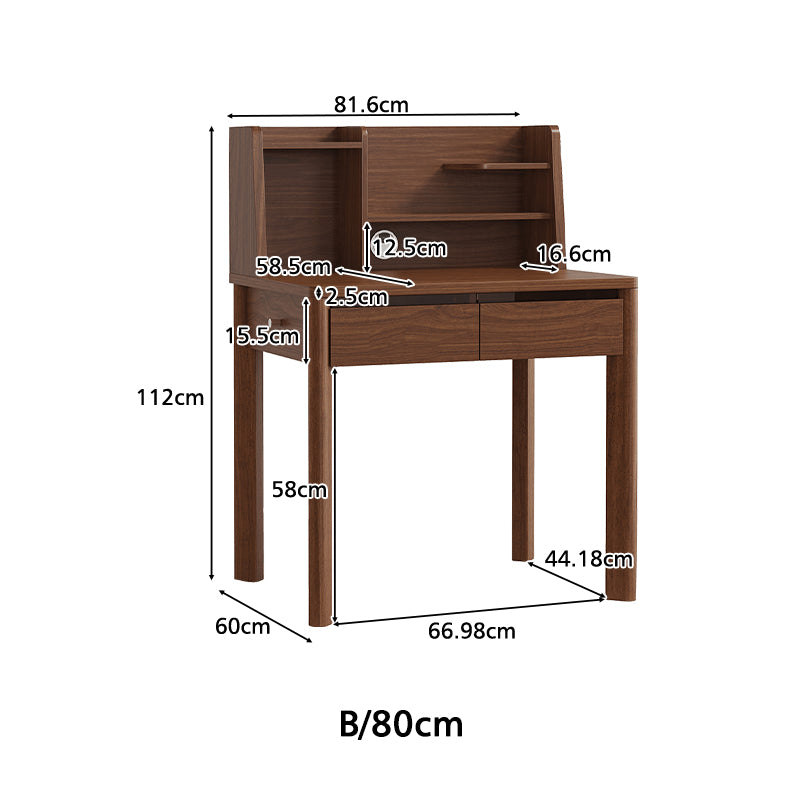 Fergus 80cm/100cm/120cm Single Study/Office Desk/Table Set With Drawer/Bookcase/Chair For Study Room