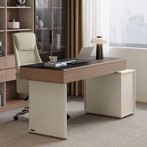 Jerome 120cm/140cm Office Desk/Computer Table Set With Drawer/Ceramic