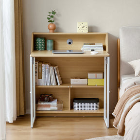 Magnus 83cm Iron Leg Folding Study Desk/Computer Table With Storage