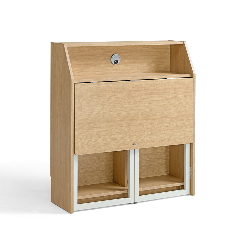 Magnus 83cm Iron Leg Folding Study Desk/Computer Table With Storage