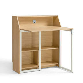 Magnus 83cm Iron Leg Folding Study Desk/Computer Table With Storage