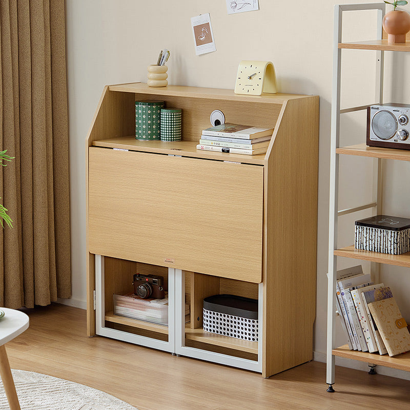 Magnus 83cm Iron Leg Folding Study Desk/Computer Table With Storage