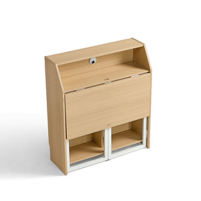 Magnus 83cm Iron Leg Folding Study Desk/Computer Table With Storage