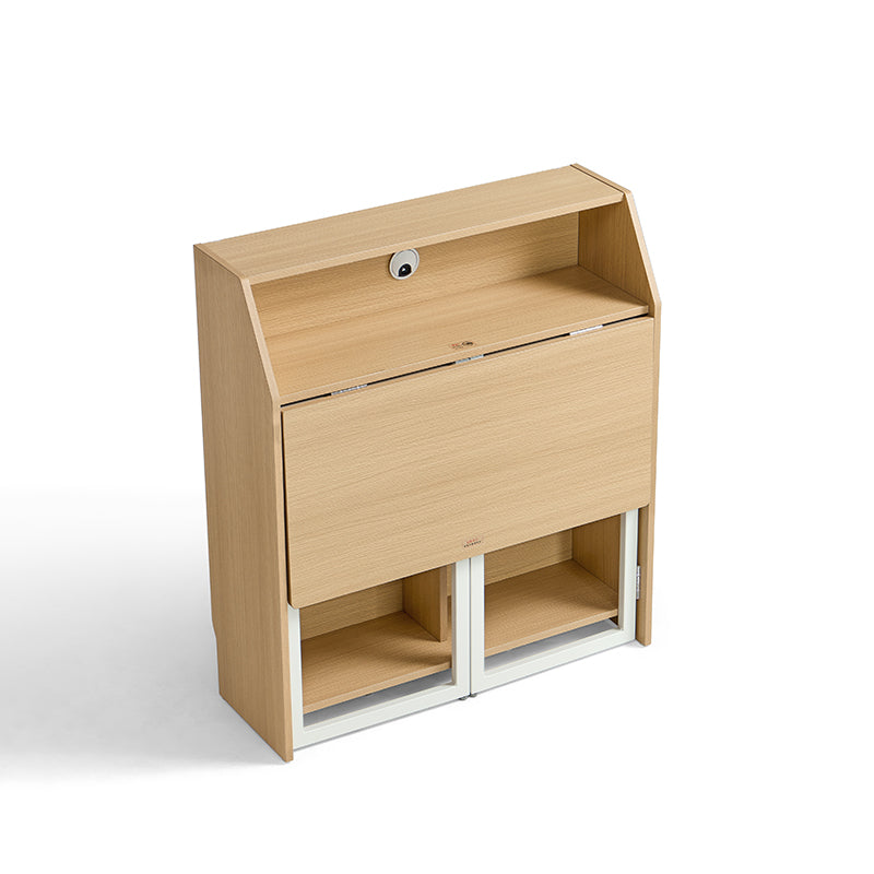 Magnus 83cm Iron Leg Folding Study Desk/Computer Table With Storage