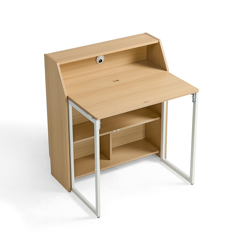 Magnus 83cm Iron Leg Folding Study Desk/Computer Table With Storage