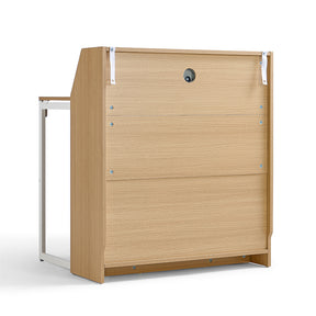 Magnus 83cm Iron Leg Folding Study Desk/Computer Table With Storage