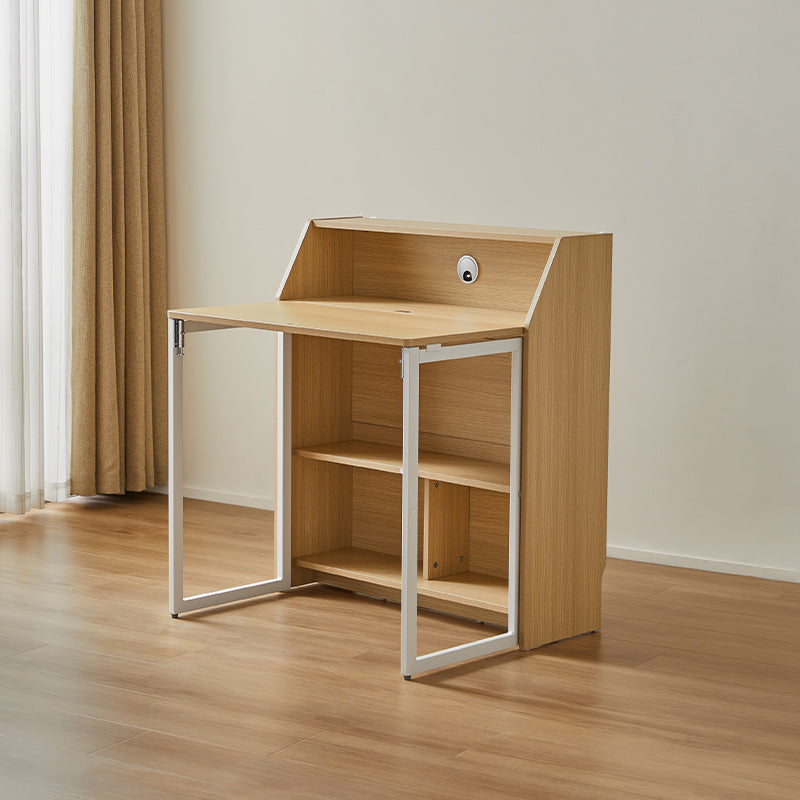 Magnus 83cm Iron Leg Folding Study Desk/Computer Table With Storage