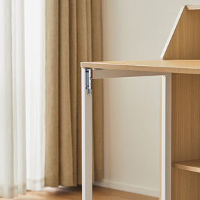 Magnus 83cm Iron Leg Folding Study Desk/Computer Table With Storage