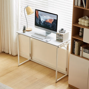 Malachi 80cm/100cm Iron Frame Folding Study Desk/Computer Table Multiple Color