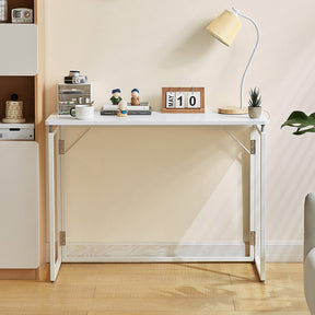 Malachi 80cm/100cm Iron Frame Folding Study Desk/Computer Table Multiple Color