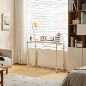 Malachi 80cm/100cm Iron Frame Folding Study Desk/Computer Table Multiple Color