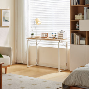 Malachi 80cm/100cm Iron Frame Folding Study Desk/Computer Table Multiple Color