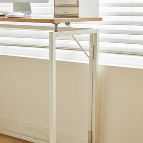 Malachi 80cm/100cm Iron Frame Folding Study Desk/Computer Table Multiple Color