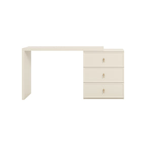 Jeffrey Single/Double Office Desk/Computer Table Set With Drawer/Chair White