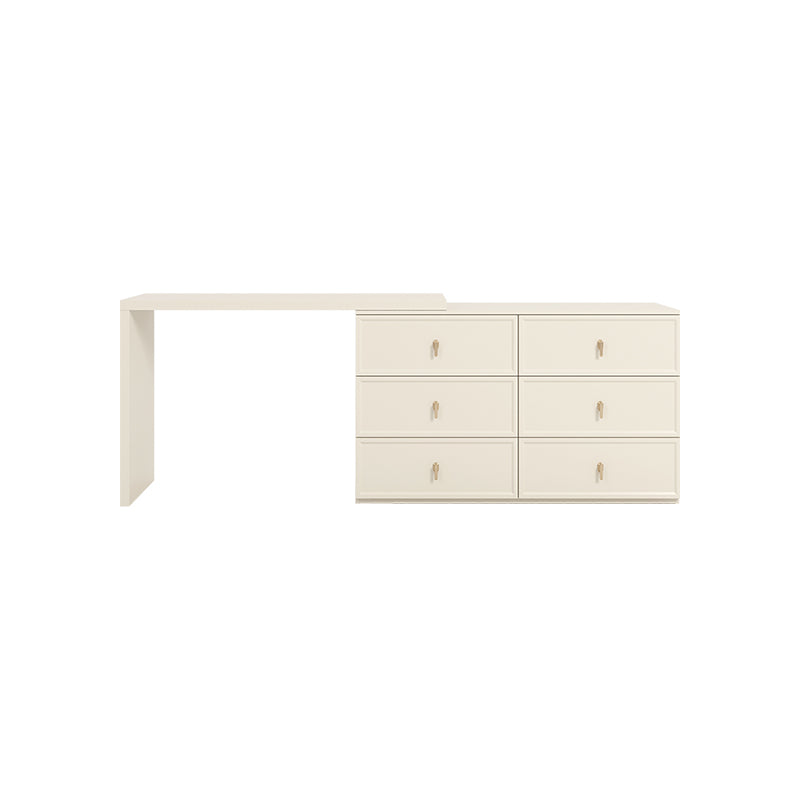 Jeffrey Single/Double Office Desk/Computer Table Set With Drawer/Chair White