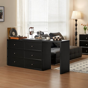 Jeffrey Single/Double Office Desk/Computer Table Set With Drawer/Chair Black