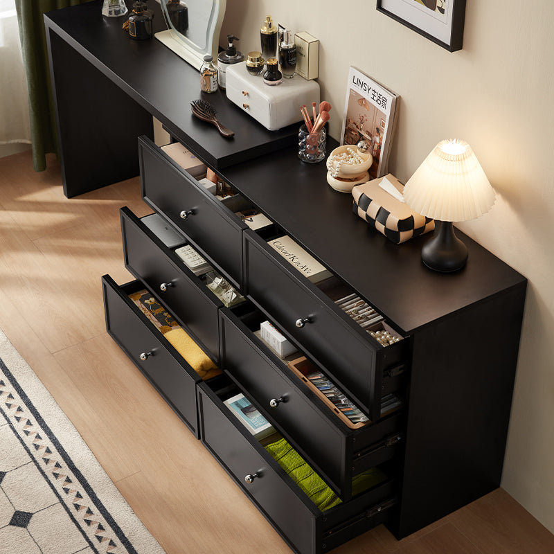 Jeffrey Single/Double Office Desk/Computer Table Set With Drawer/Chair Black
