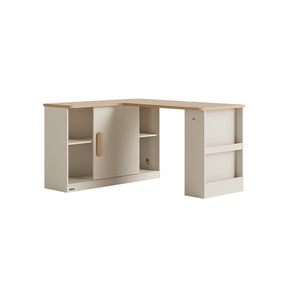 Chad 140cm Single Corner Storage Office Desk/Computer Table With Bookcase