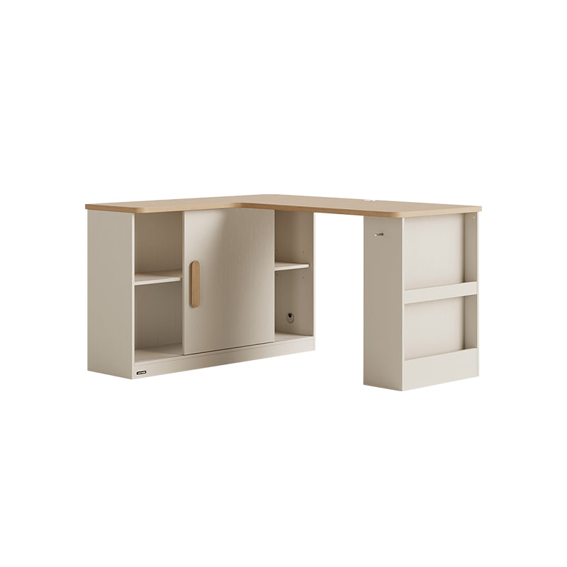 Chad 140cm Single Corner Storage Office Desk/Computer Table With Bookcase