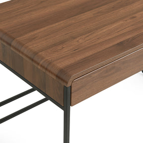 Unity 115cm Single Office Desk/Computer Table With Drawer Walnut Color