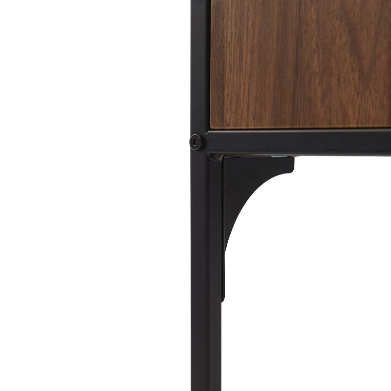 Unity 115cm Single Office Desk/Computer Table With Drawer Walnut Color