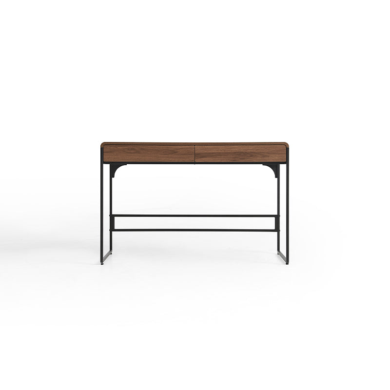 Unity 115cm Single Office Desk/Computer Table With Drawer Walnut Color