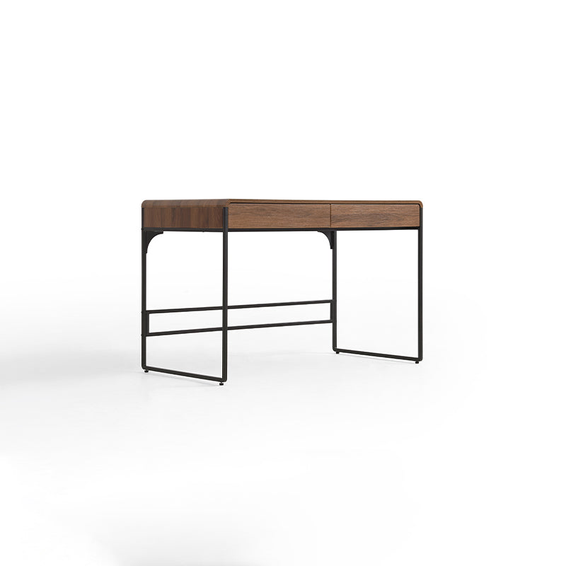 Unity 115cm Single Office Desk/Computer Table With Drawer Walnut Color
