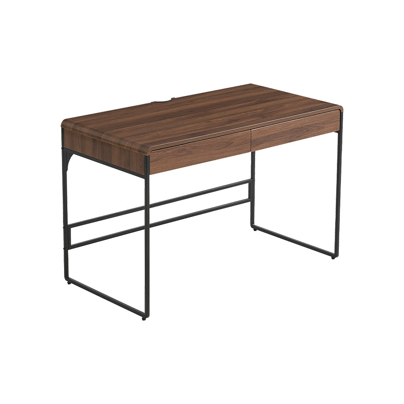 Unity 115cm Single Office Desk/Computer Table With Drawer Walnut Color