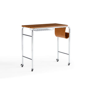 Thomasin 76cm Mobile Iron Leg Study Desk/Computer Table With Storage