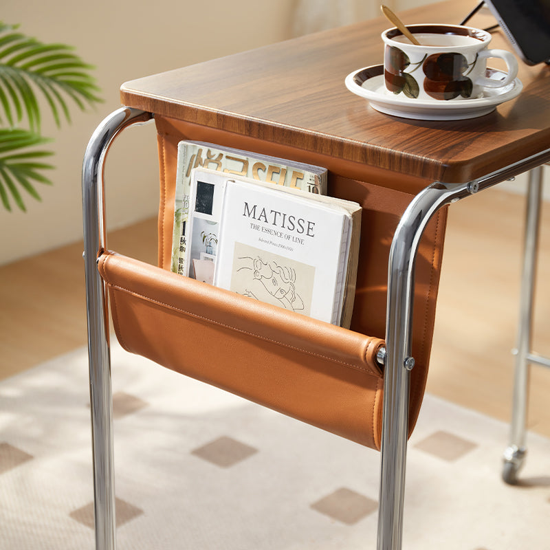 Thomasin 76cm Mobile Iron Leg Study Desk/Computer Table With Storage