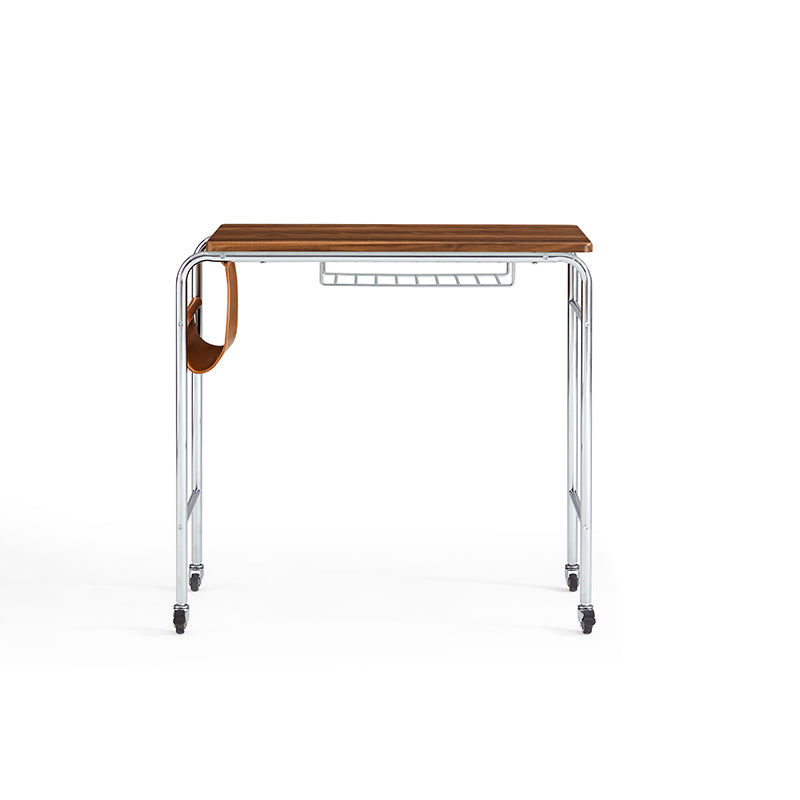 Thomasin 76cm Mobile Iron Leg Study Desk/Computer Table With Storage