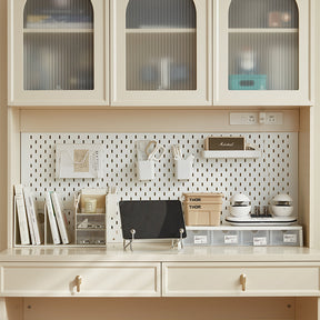 Nathaniel Single Office Desk/Computer Table Set With Drawer/Chair/Bookcase White