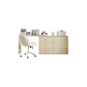 Jeffrey Single/Double Office Desk/Computer Table Set With Drawer/Chair White