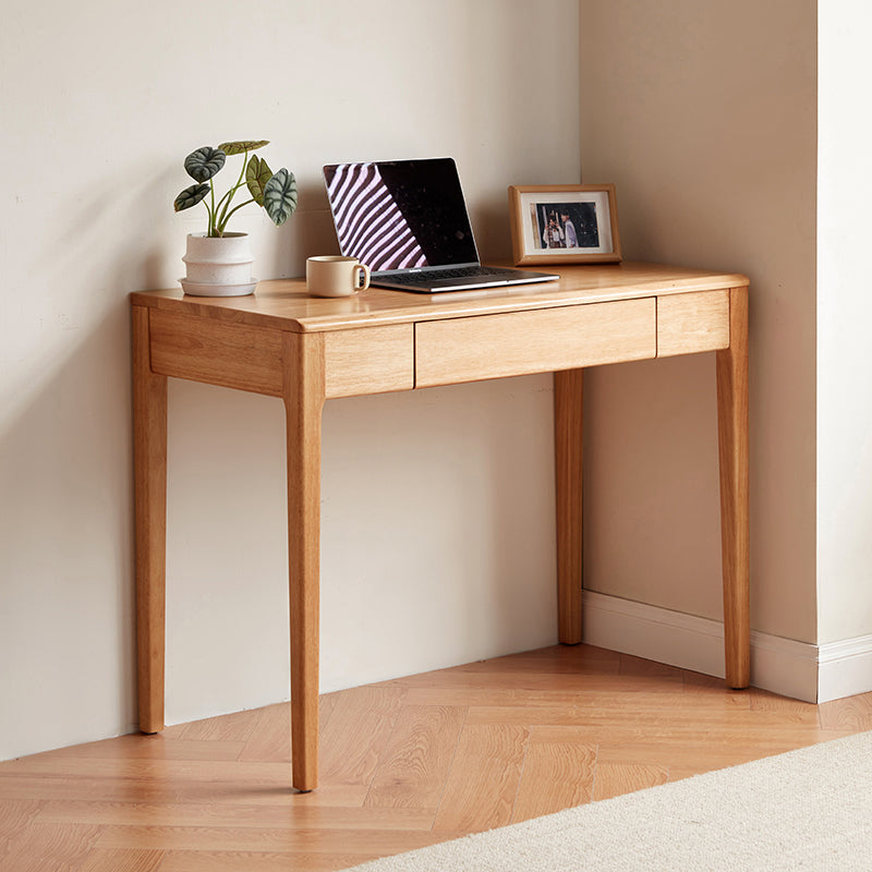 Jerry Classic Design Rubberwood Study Desk with Cabinet/Chair 0.8m/1.0m