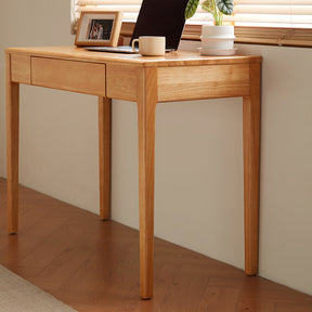 Jerry Classic Design Rubberwood Study Desk with Cabinet/Chair 0.8m/1.0m
