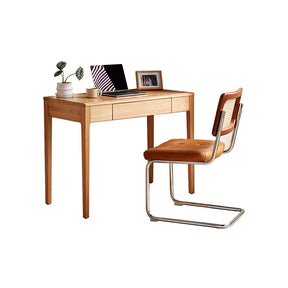 Jerry Classic Design Rubberwood Study Desk with Cabinet/Chair 0.8m/1.0m