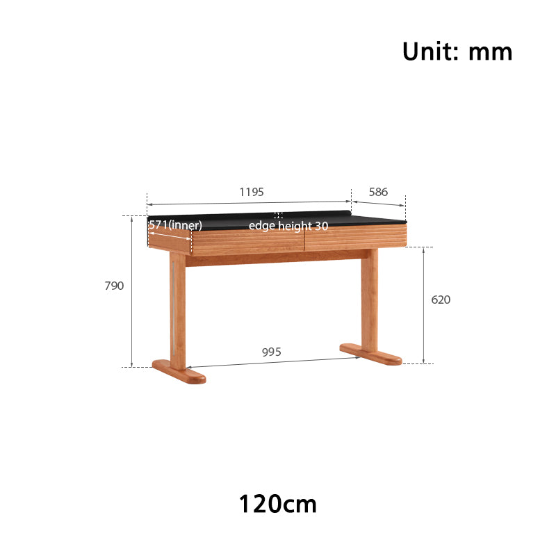 Cathy 1.2m/1.4m Classic Design Study Desk with Drawers/Chair