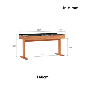 Cathy 1.2m/1.4m Classic Design Study Desk with Drawers/Chair