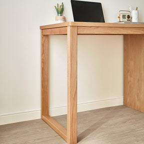 Andrea 1.2m FAS-Graded Solid Oak Wood Study Desk/Table With Drawer