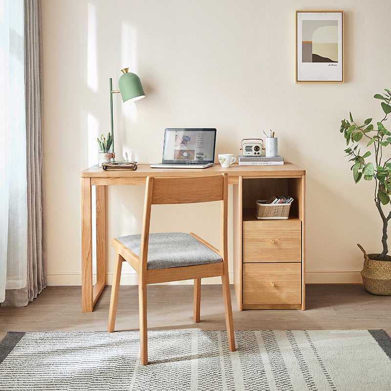 Andrea 1.2m FAS-Graded Solid Oak Wood Study Desk/Table With Drawer