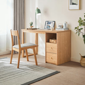 Andrea 1.2m FAS-Graded Solid Oak Wood Study Desk/Table With Drawer