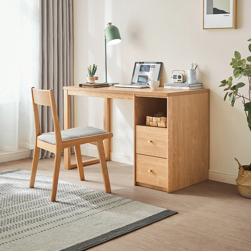 Andrea 1.2m FAS-Graded Solid Oak Wood Study Desk/Table With Drawer
